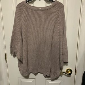 Taupe dolman sleeve sweater